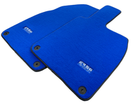 Blue Floor Mats for Porsche 981 Boxster (2013-2016) ER56 Design - AutoWin