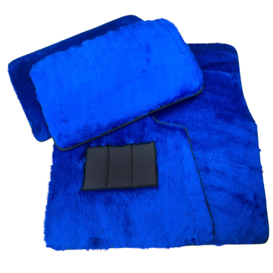 Blue Sheepskin Floor Mats for Rolls-Royce Cullinan (2018-2025)