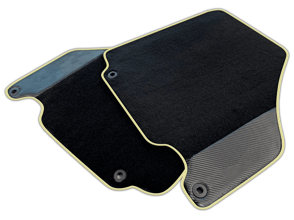 Carbon Fiber Black Floor Mats for Ferrari 360 (1999-2005) | Various Trim Colors