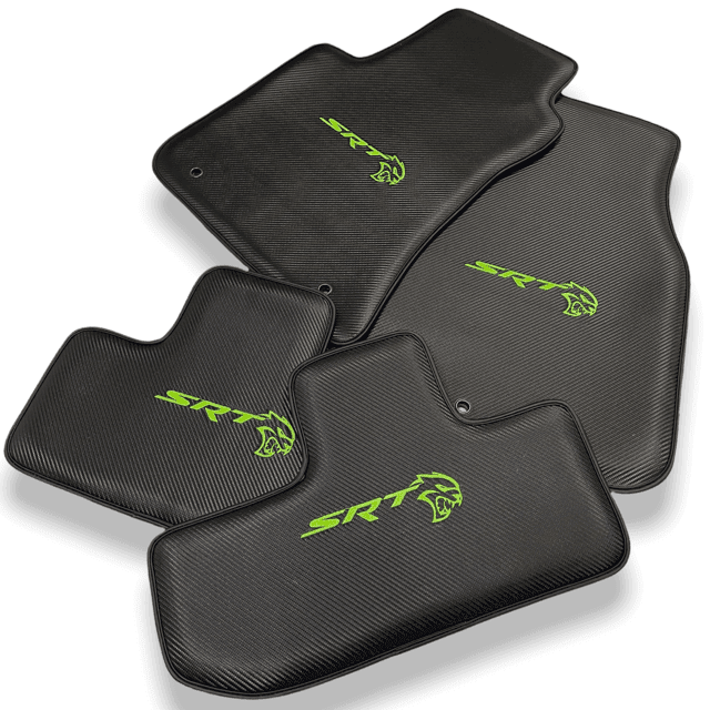 Carbon Fiber Floor Mats For Dodge Charger SRT (2015-2024) - AutoWin