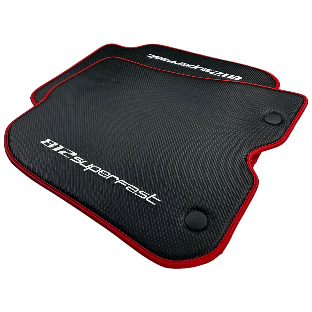Carbon Fiber Leather Floor Mats For Ferrari 812 Superfast - AutoWin