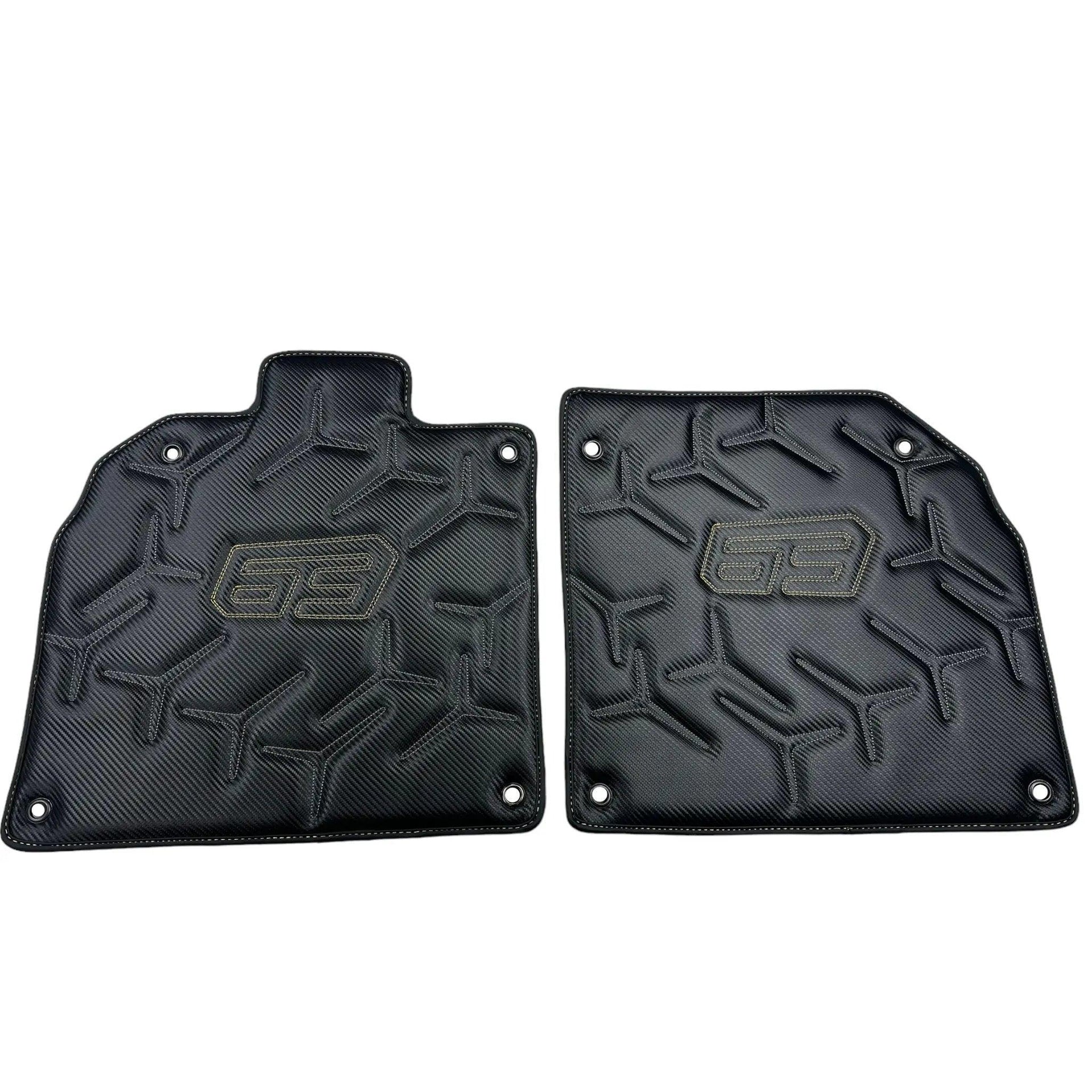 Carbon Leather Floor Mats for Lamborghini Aventador SVJ 63 Edition - AutoWin