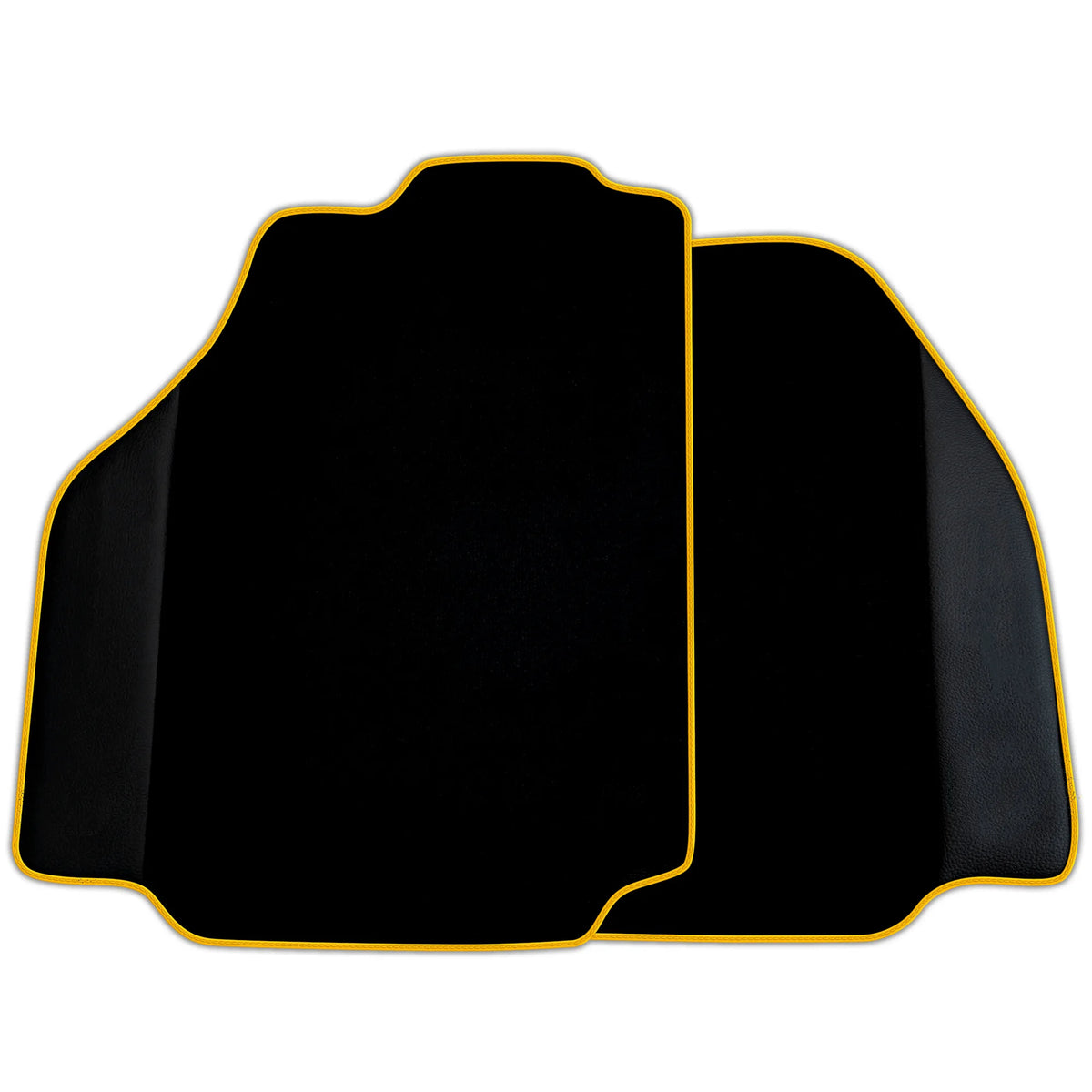 Custom Black Floor Mats for Ferrari 488 Pista Spider 2019-2021 with Leather | Various Trim Colors