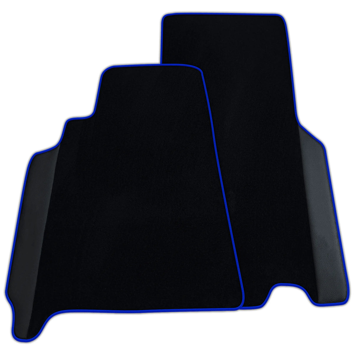 Custom Black Floor Mats for Ferrari 550 Maranello (1996-2002) with Leather