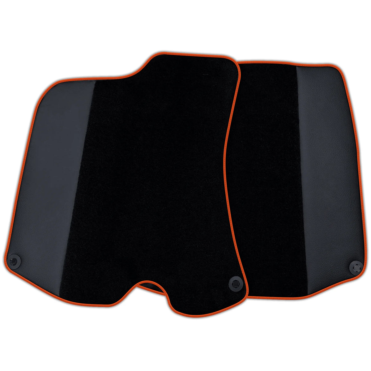 Custom Black Floor Mats For Ferrari Portofino (2018-2023) With Leather