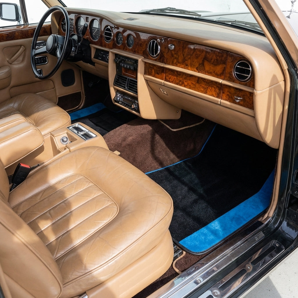 Interior look of floor mats for Rolls Royce Wraith (2013–2023)