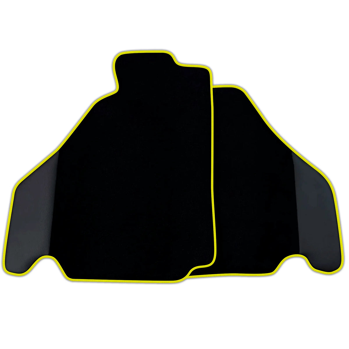 Customizable Black Floor Mats for Ferrari 360 (1999-2005) with Leather