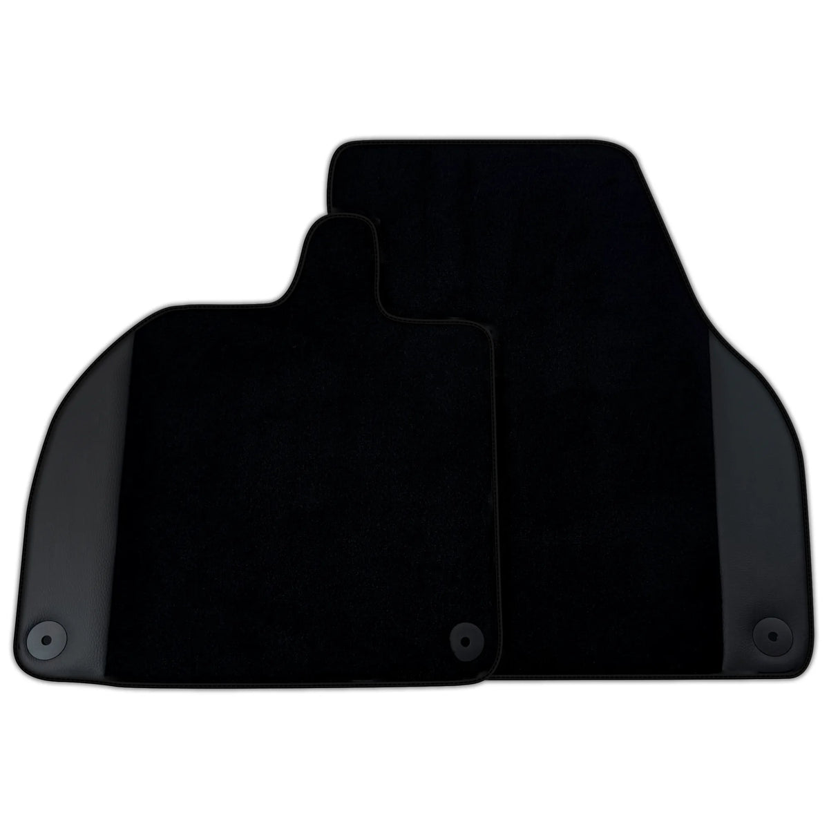 Customizable Black Floor Mats with Leather for Lamborghini Revuelto (2024-2027)