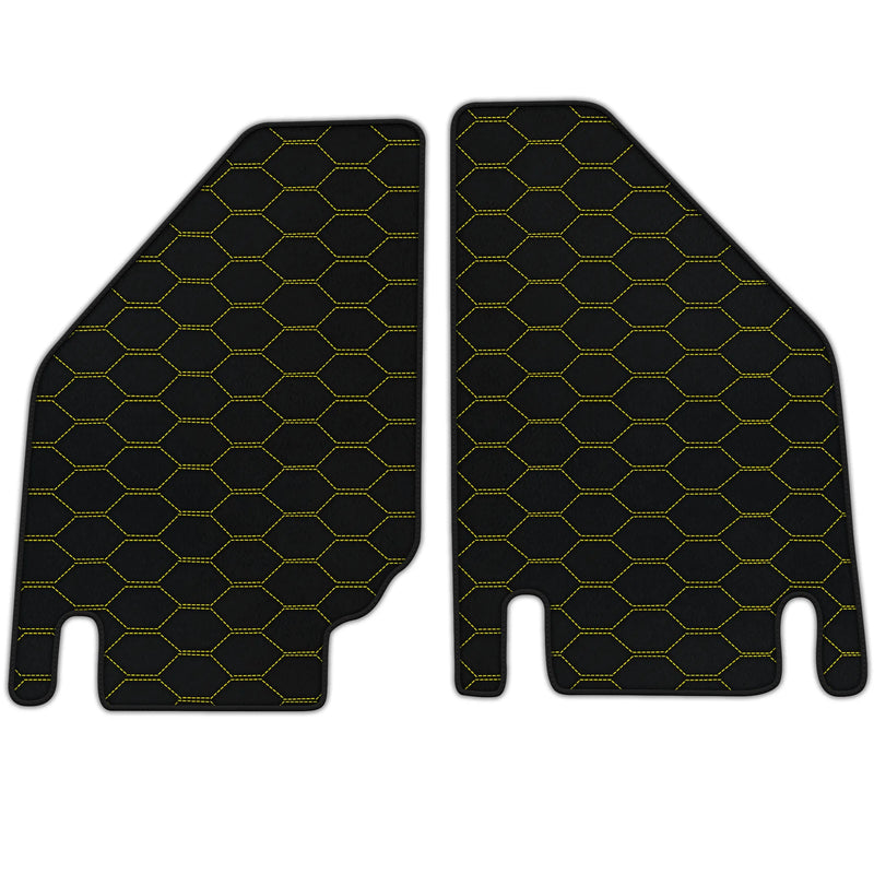 Customizable Leather Floor Mats with Divario Pattern for Lamborghini Countach (1974–1990)