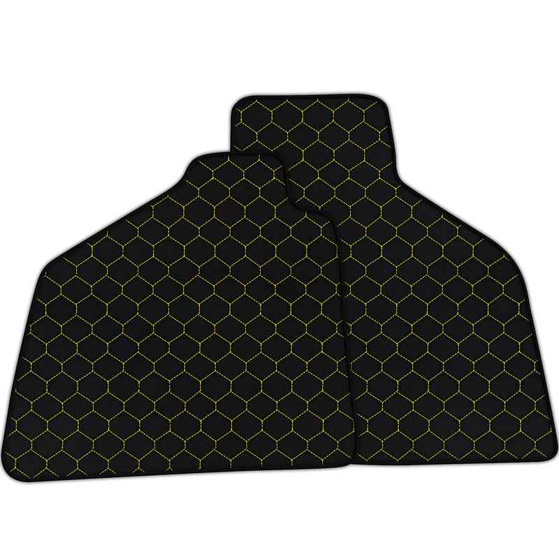 Customizable Leather Floor Mats with Hex Pattern for Lamborghini Diablo (1990-2001)