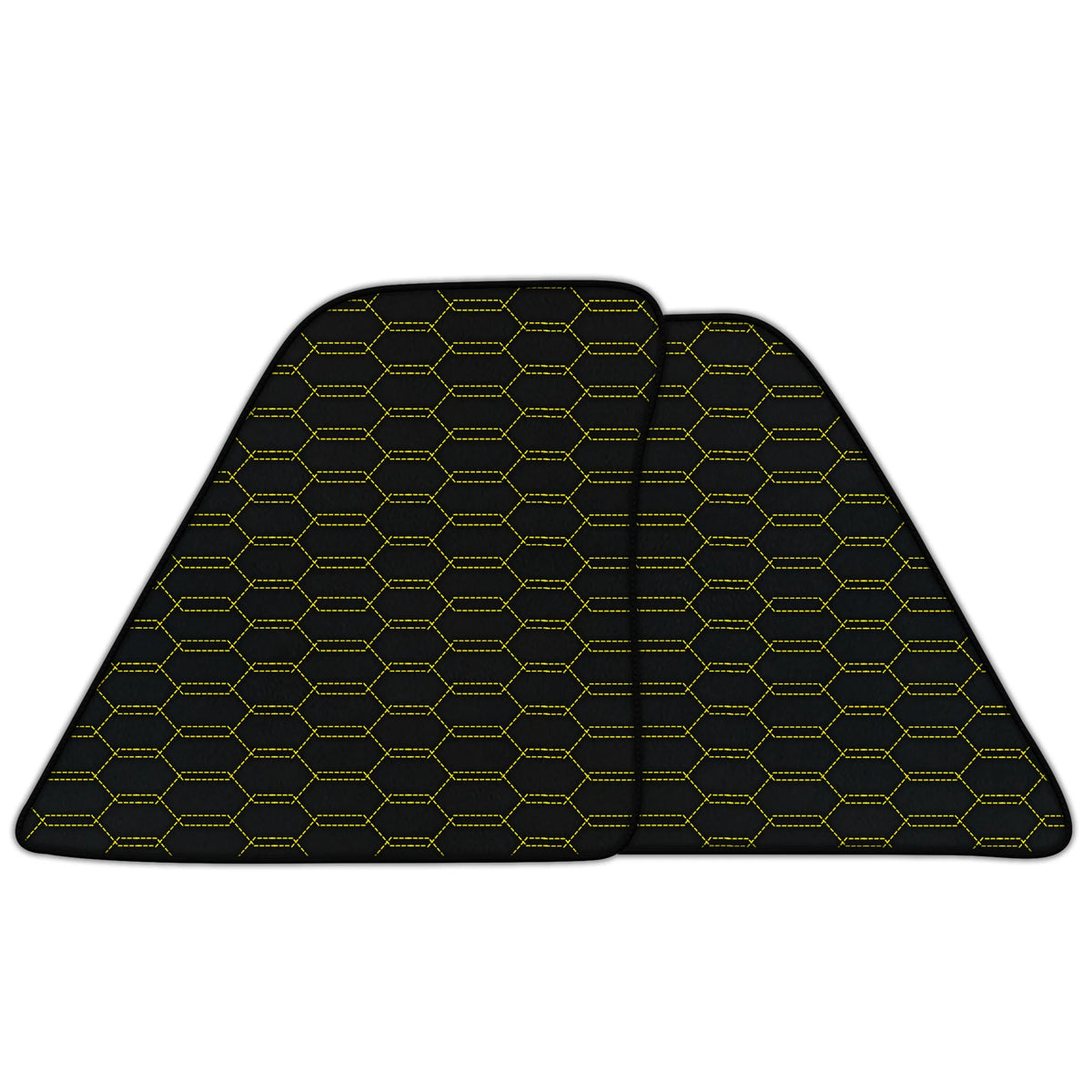 Customizable Leather Floor Mats with Interlaced Hex Pattern for Ferrari SF90 Stradale (2019-2024)