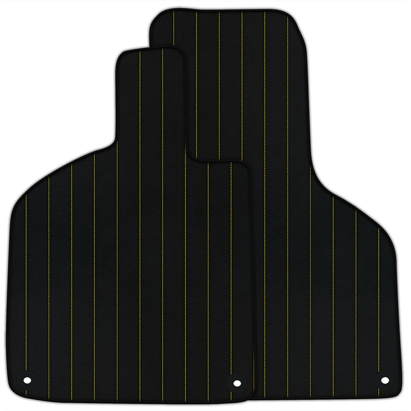Customizable Leather Floor Mats with Line Pattern for Lamborghini Huracan Perfomante (2017-2019)