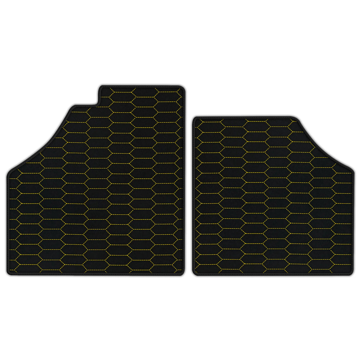 Customizable Leather Floor Mats with Raptor Hex Pattern for Ferrari Enzo (2002-2004)