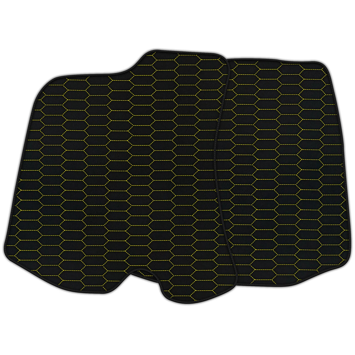 Customizable Leather Floor Mats with Raptor Hex Pattern for Ferrari Portofino (2018–2023)