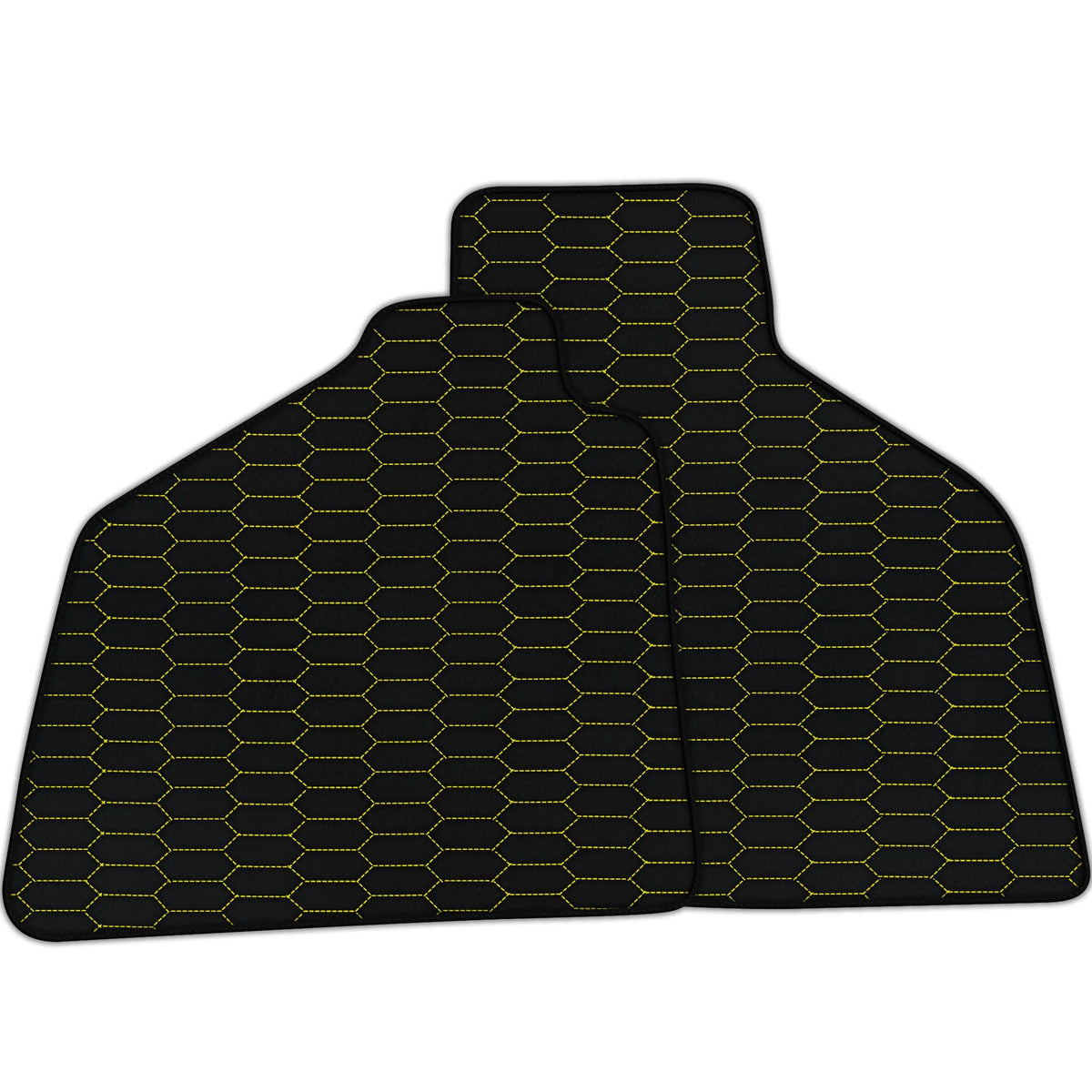 Customizable Leather Floor Mats with Raptor Hex Pattern for Lamborghini Diablo (1990-2001)