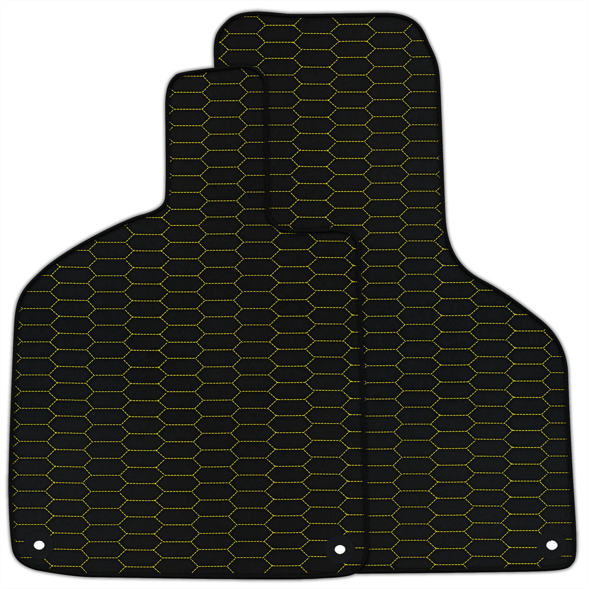 Customizable Leather Floor Mats with Raptor Hex Pattern for Lamborghini Huracan EVO (2019-2024)