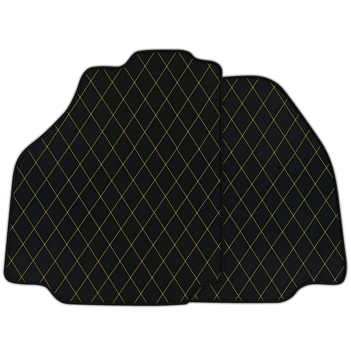 Customizable Leather Floor Mats with Single Diamond Pattern for Ferrari 458 Speciale (2012-2015)