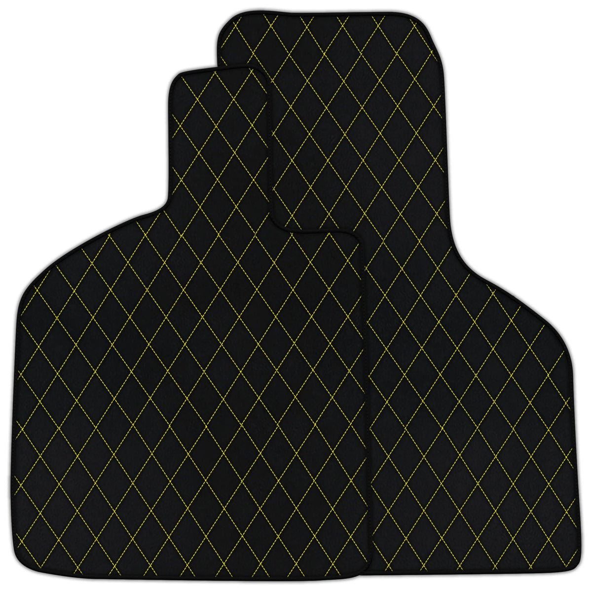 Customizable Leather Floor Mats with Single Diamond Pattern for Lamborghini Huracan Tecnica (2022-2024)