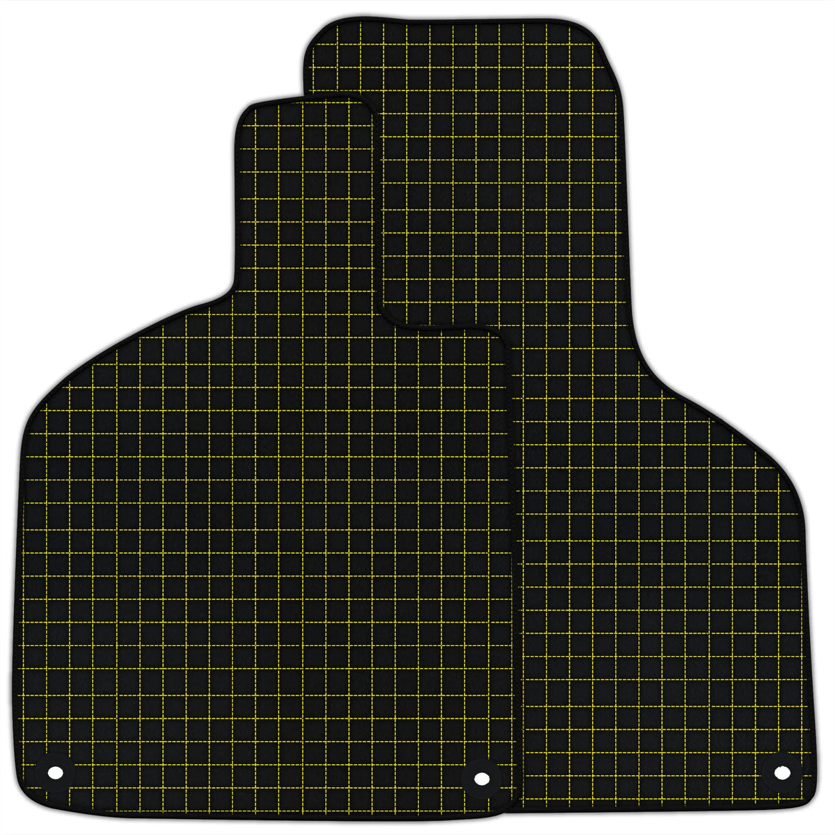Customizable Leather Floor Mats with Square Pattern for Lamborghini Huracan EVO (2019-2024)