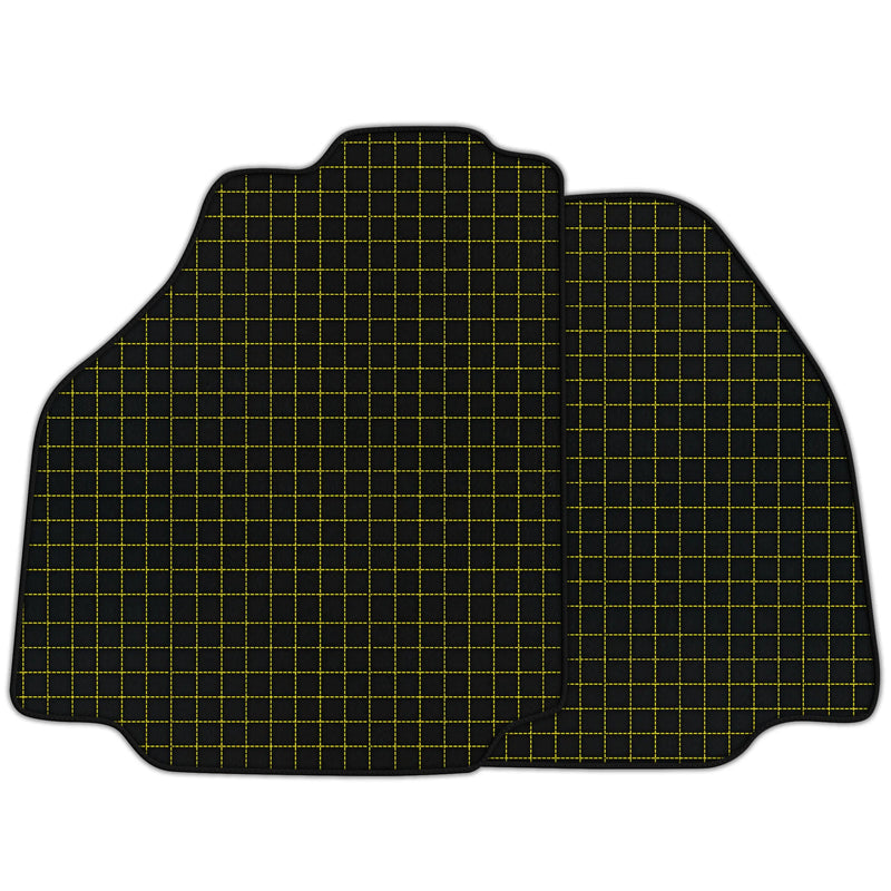 Customizable Leather Floor Mats with Square's Pattern for Ferrari 488 Pista Spider (2019-2021)