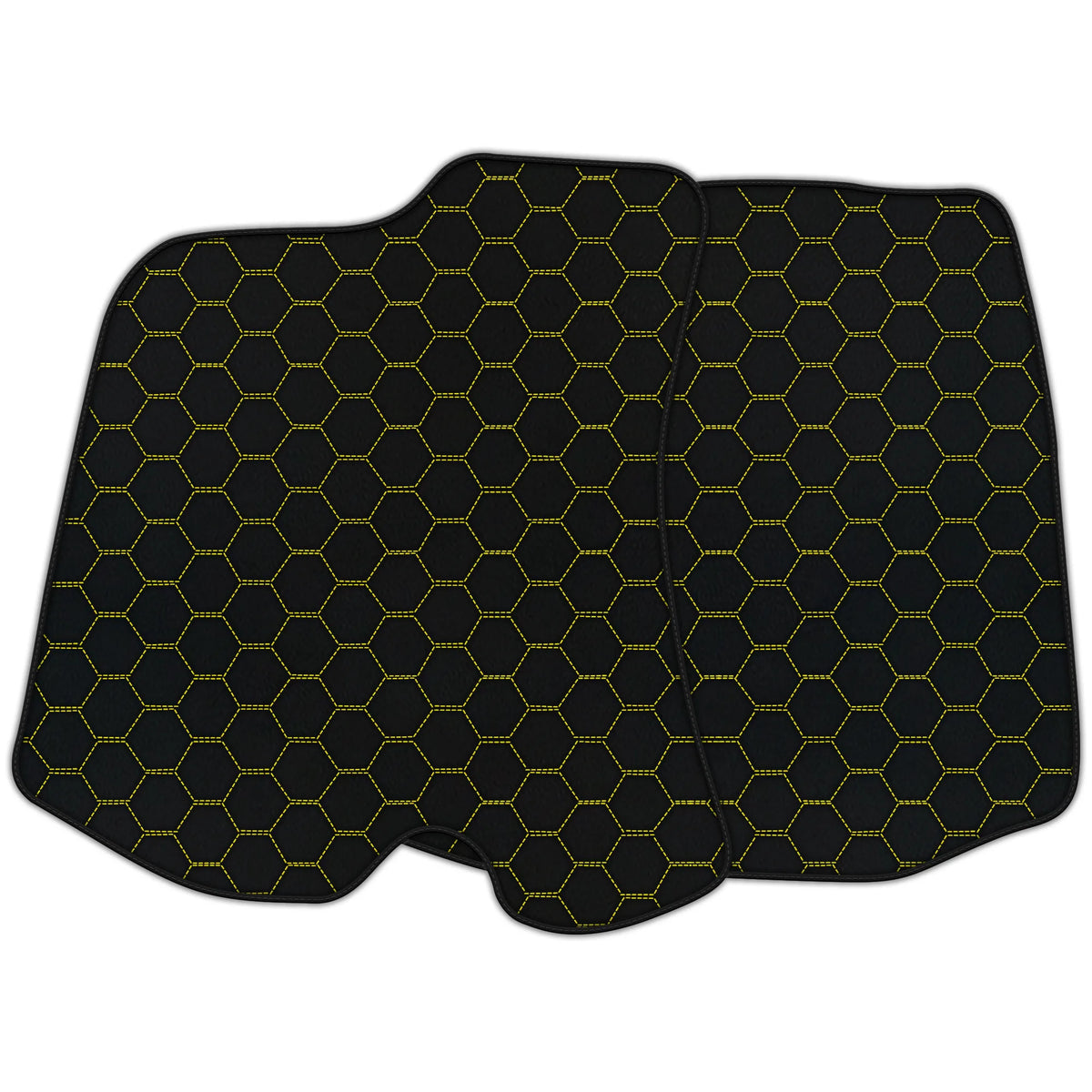Customizable Leather Floor Mats with Symmertical Hex Pattern for Ferrari Portofino (2018–2023)