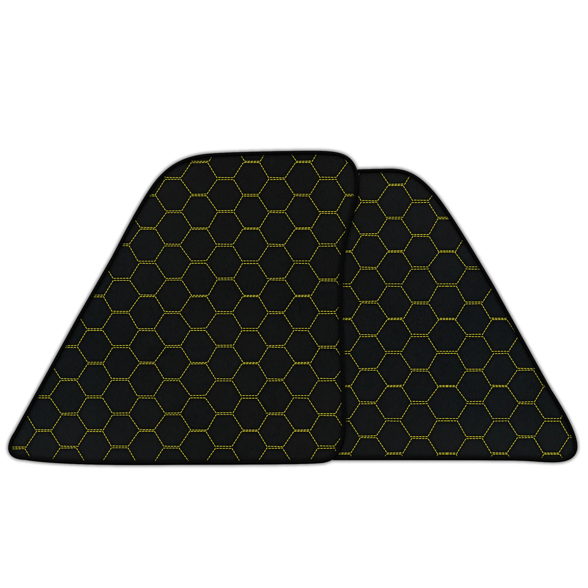 Customizable Leather Floor Mats with Symmetrical Hex Pattern for Ferrari 296 GTS (2022-2027)