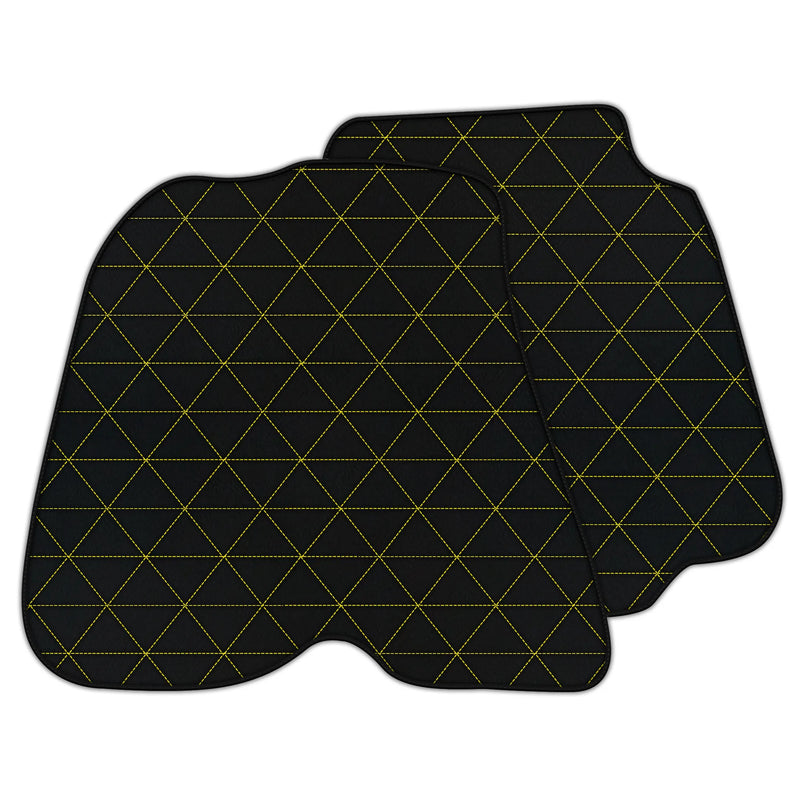 Customizable Leather Floor Mats with Triangle Pattern for Ferrari 812 GTS (2018-2023)