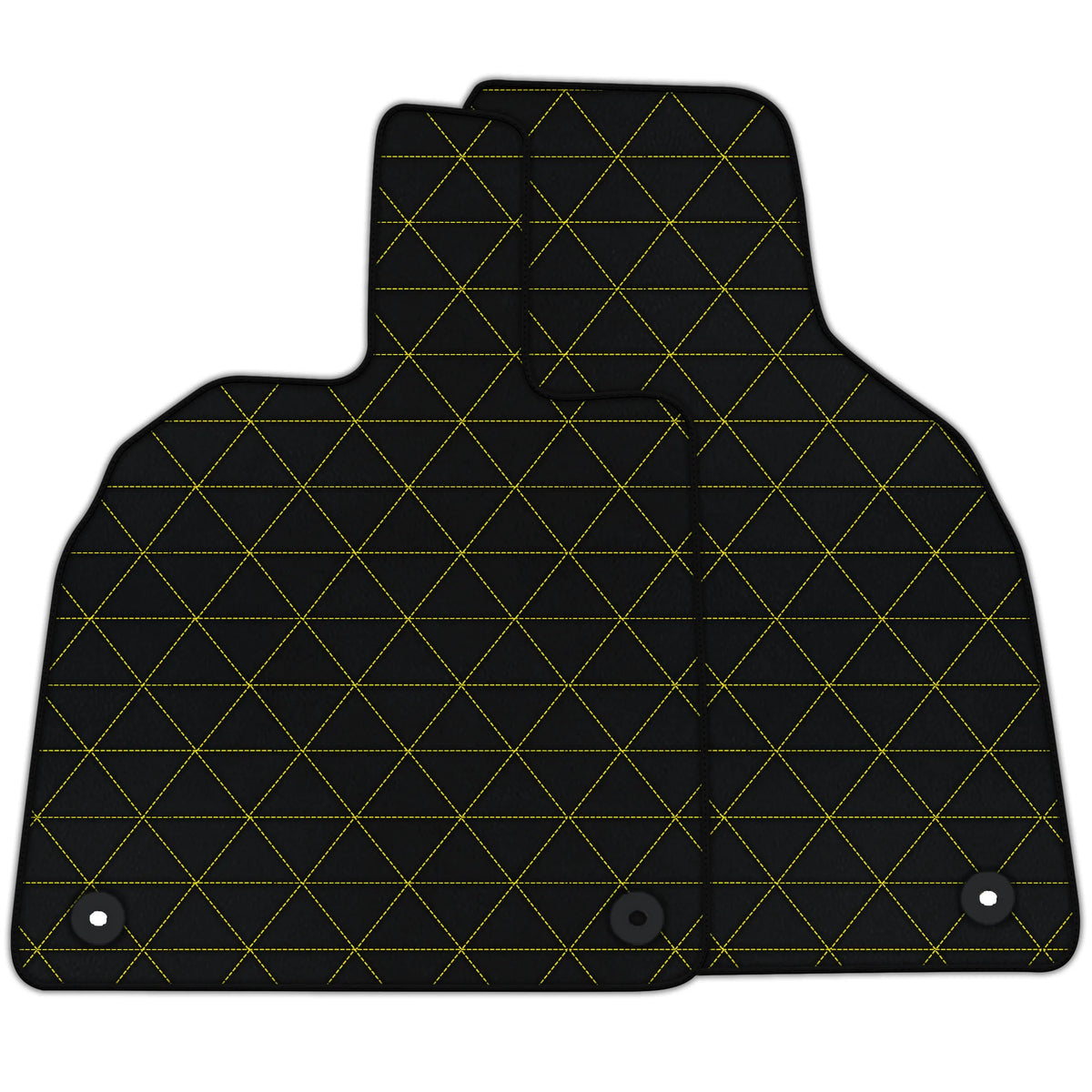 Customizable Leather Floor Mats with Triangle Pattern for Lamborghini Aventador (2012-2022)