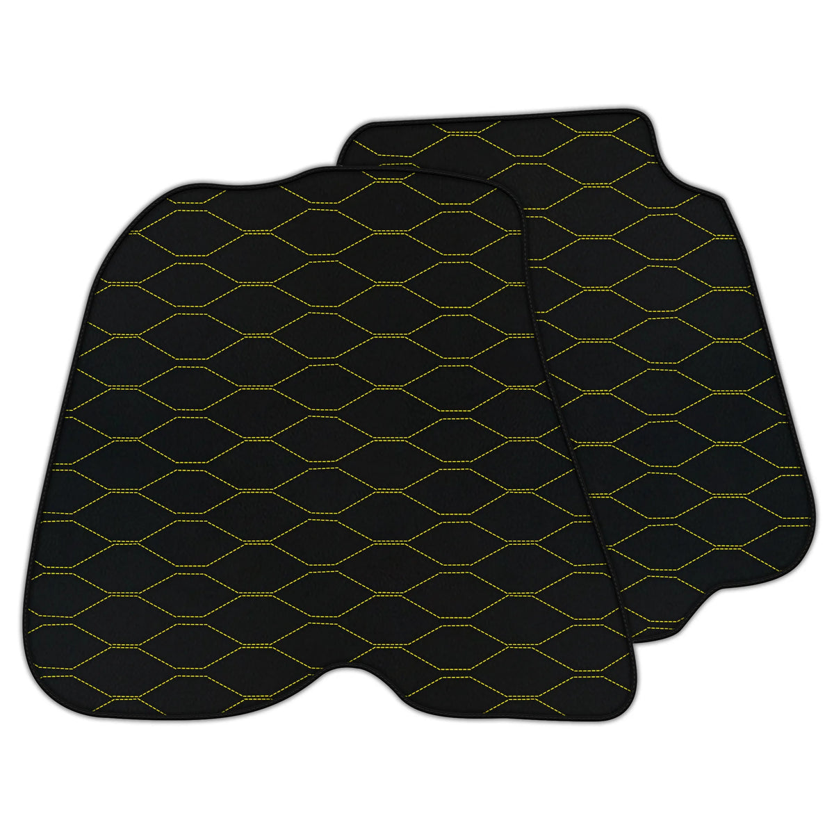 Customizable Leather Floor Mats with Viper Hex Pattern for Ferrari F12 Berlinetta (2012-2022)