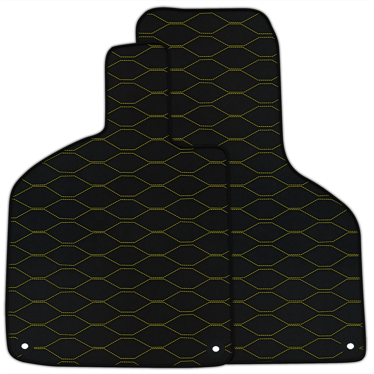Customizable Leather Floor Mats with Viper Hex Pattern for Lamborghini Huracan EVO (2019-2024)