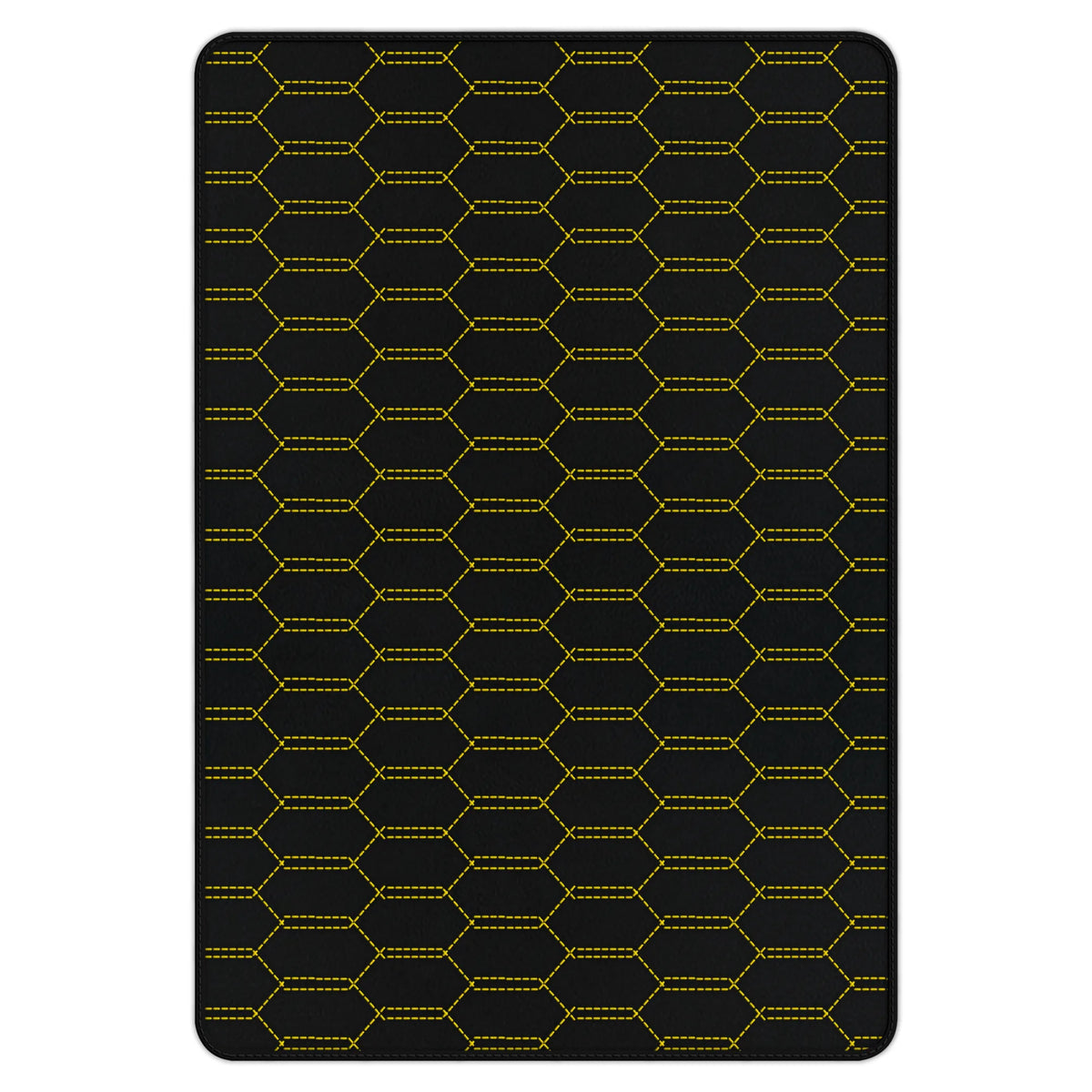 Customizable Leather Trunk Floor Mats with Interlaced Hex Pattern for Ferrari 458 GT2 (2012-2015)