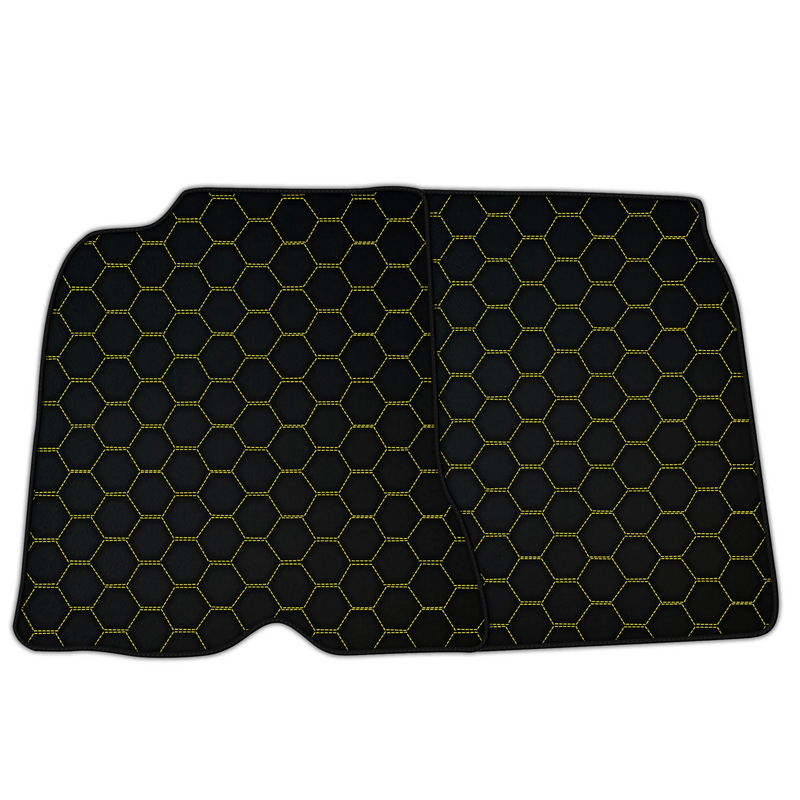 Customizable Symmetrical Hex Pattern Floor Mats for 2015–2018 Ferrari California T