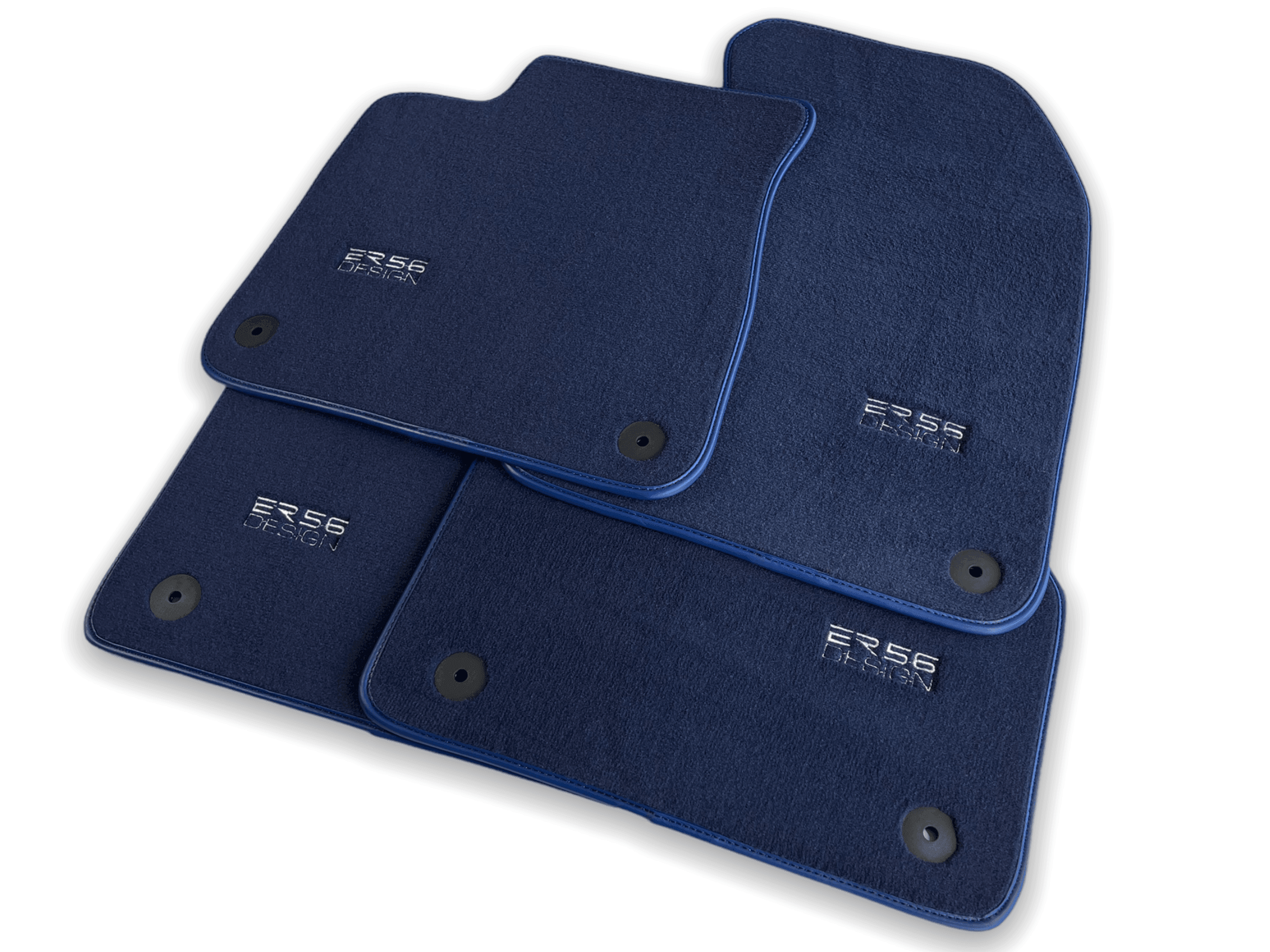 Dark Blue Floor Mats for Audi A8 D5 Long (2017-2023) | ER56 Design - AutoWin