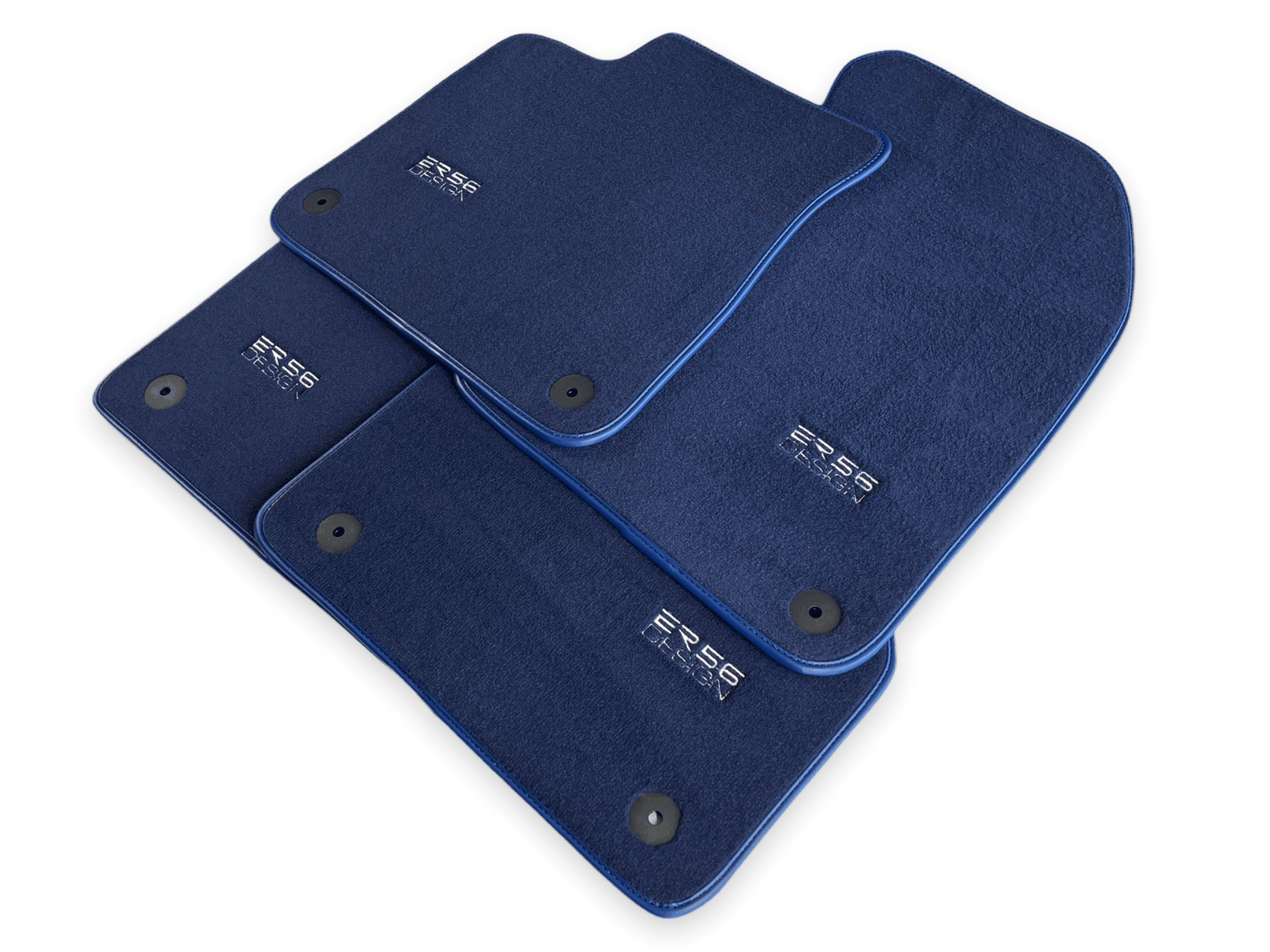 Dark Blue Floor Mats for Audi A8 D5 Long (2017-2023) | ER56 Design - AutoWin