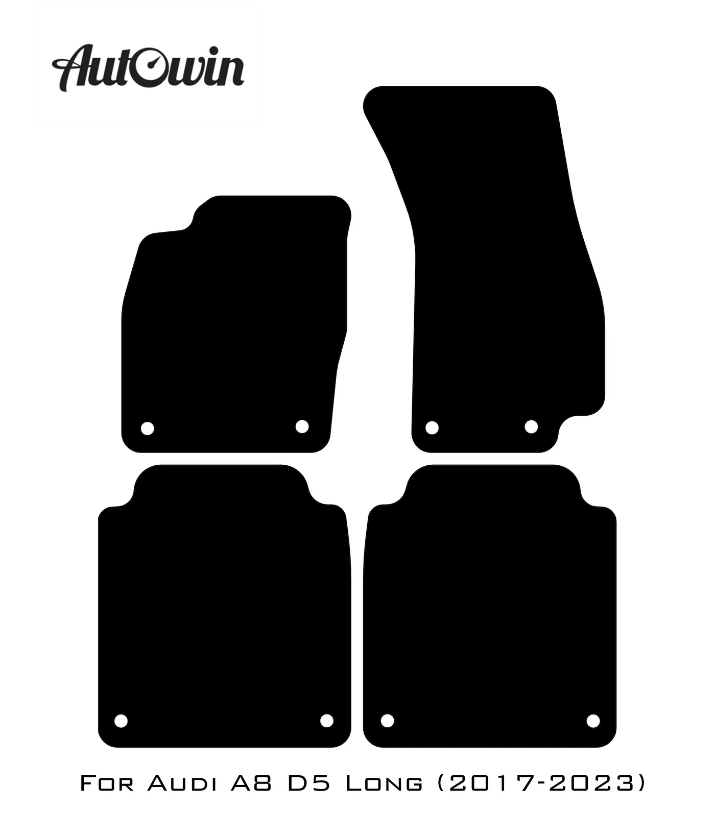 Dark Blue Floor Mats for Audi A8 D5 Long (2017-2023) | ER56 Design - AutoWin