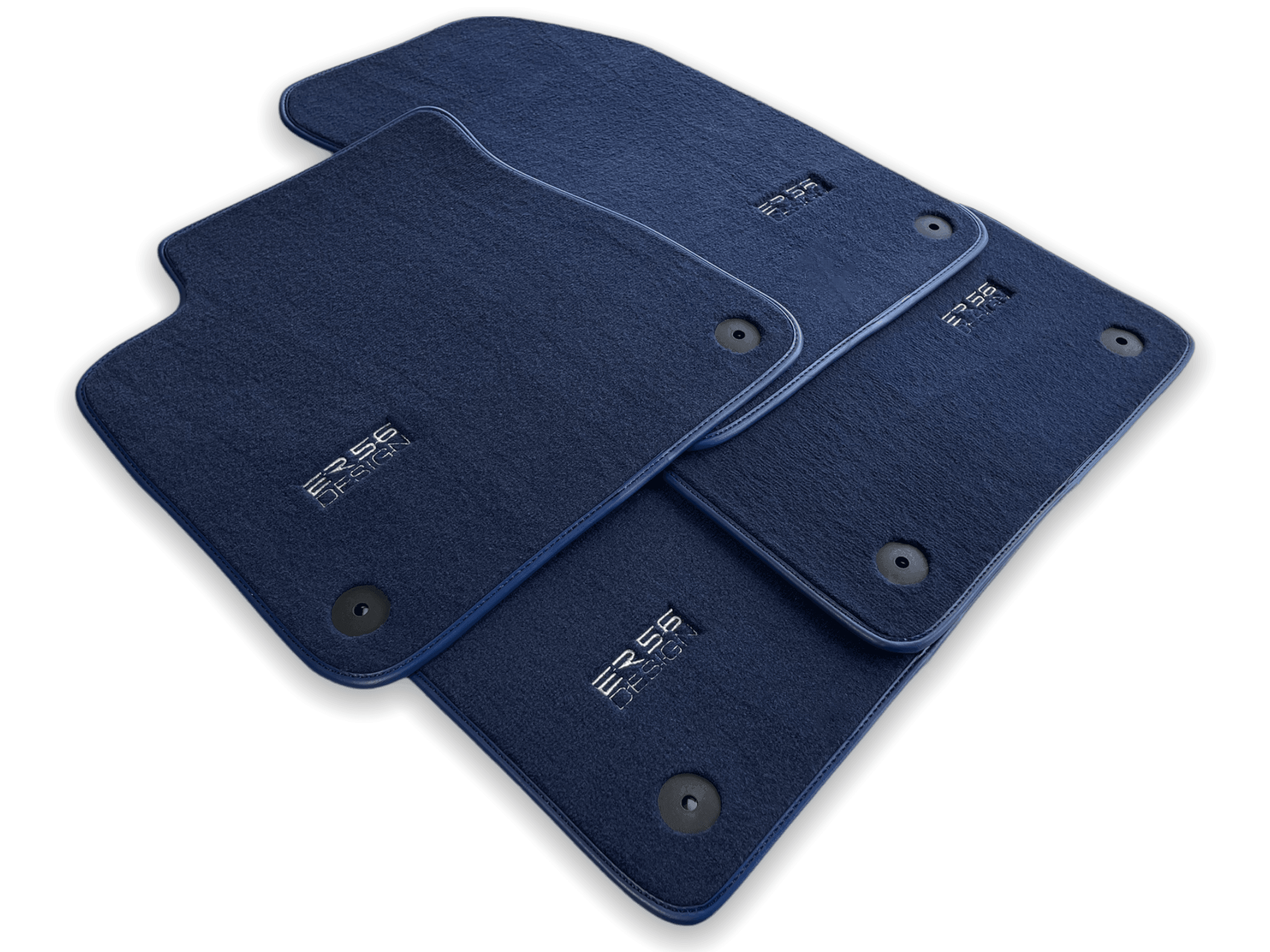 Dark Blue Floor Mats for Audi A8 D5 Long (2017-2023) | ER56 Design - AutoWin