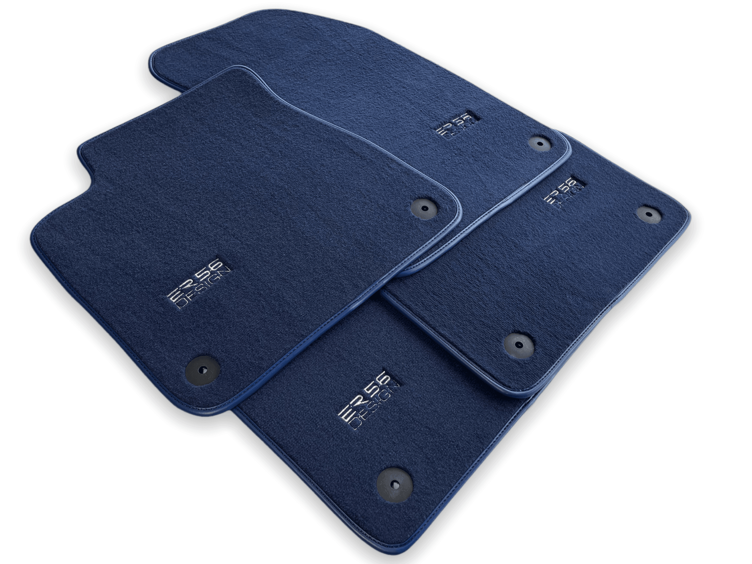 Dark Blue Floor Mats for Audi A8 D5 Long (2017-2023) | ER56 Design - AutoWin