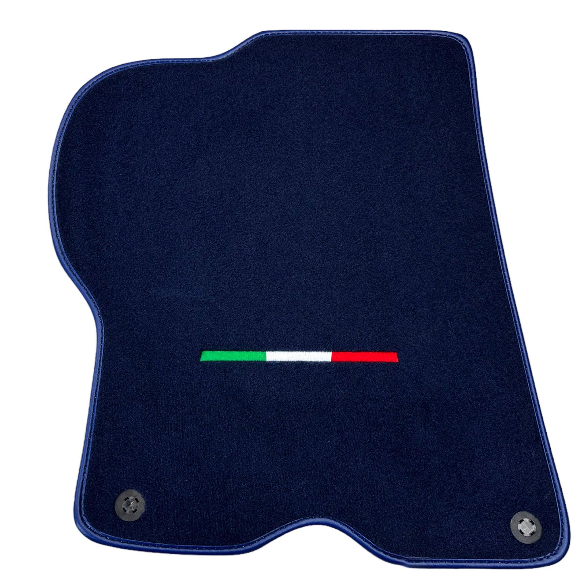 Dark Blue Floor Mats For Ferrari GTC4 Lusso (2016-2023) Italian Edition - AutoWin