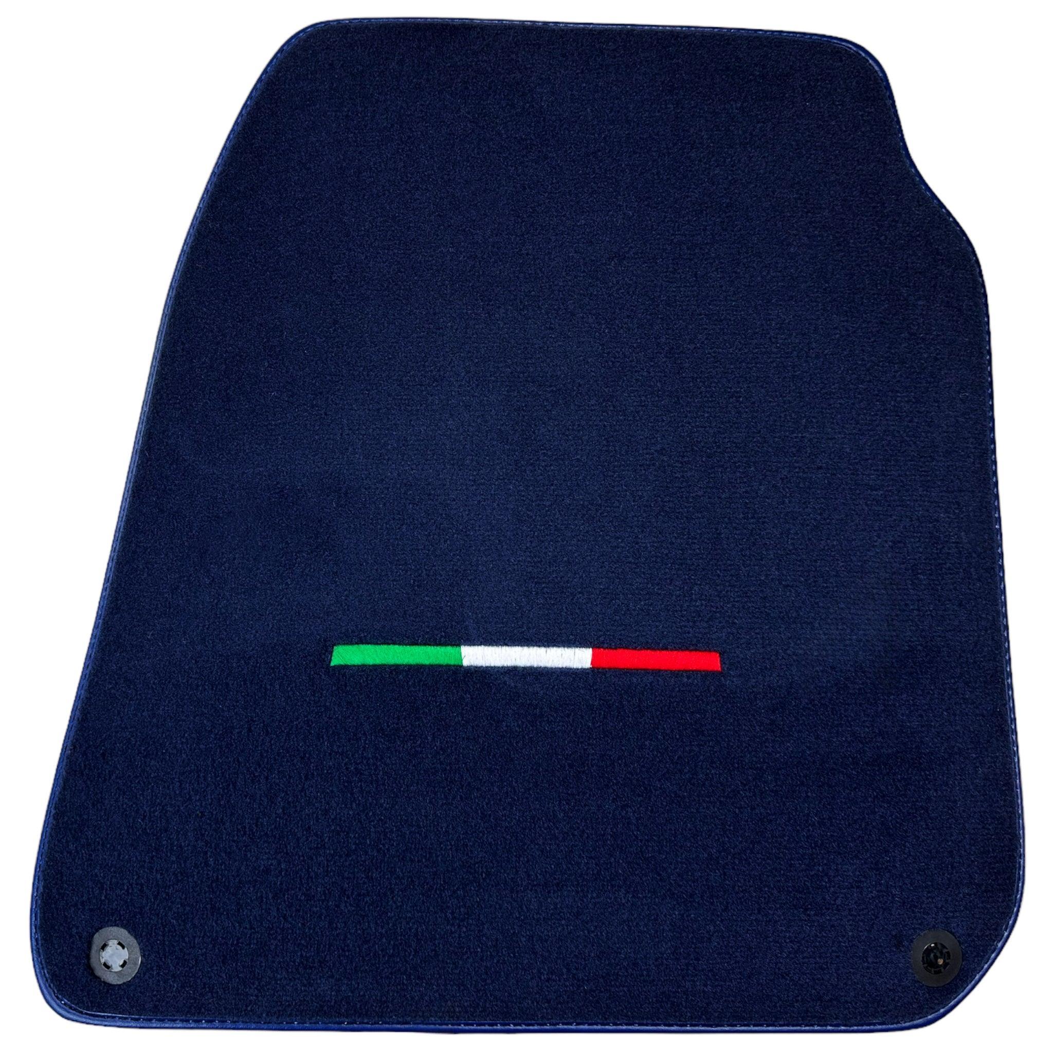 Dark Blue Floor Mats For Ferrari GTC4 Lusso (2016-2023) Italian Edition - AutoWin