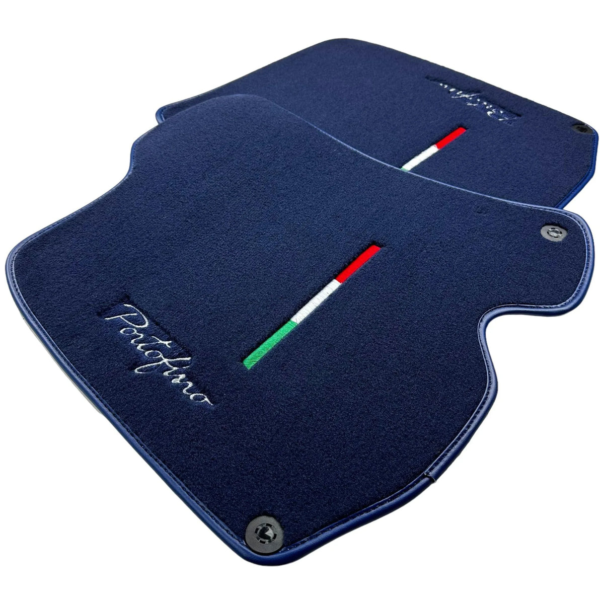 Dark Blue Floor Mats for Ferrari Portofino (2018-2023) Italian Edition - AutoWin