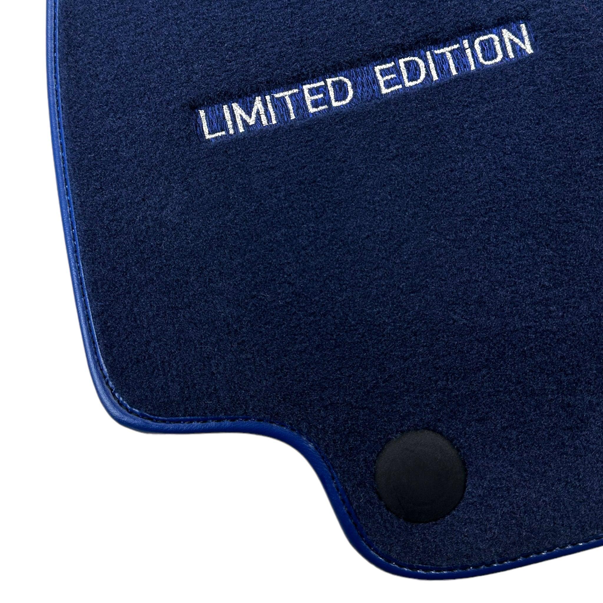 Dark Blue Floor Mats For Mercedes Benz E-Class W213 Sedan (2016-2020) | Limited Edition - AutoWin