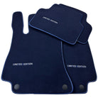 Dark Blue Floor Mats For Mercedes Benz E-Class W213 Sedan (2016-2020) | Limited Edition - AutoWin