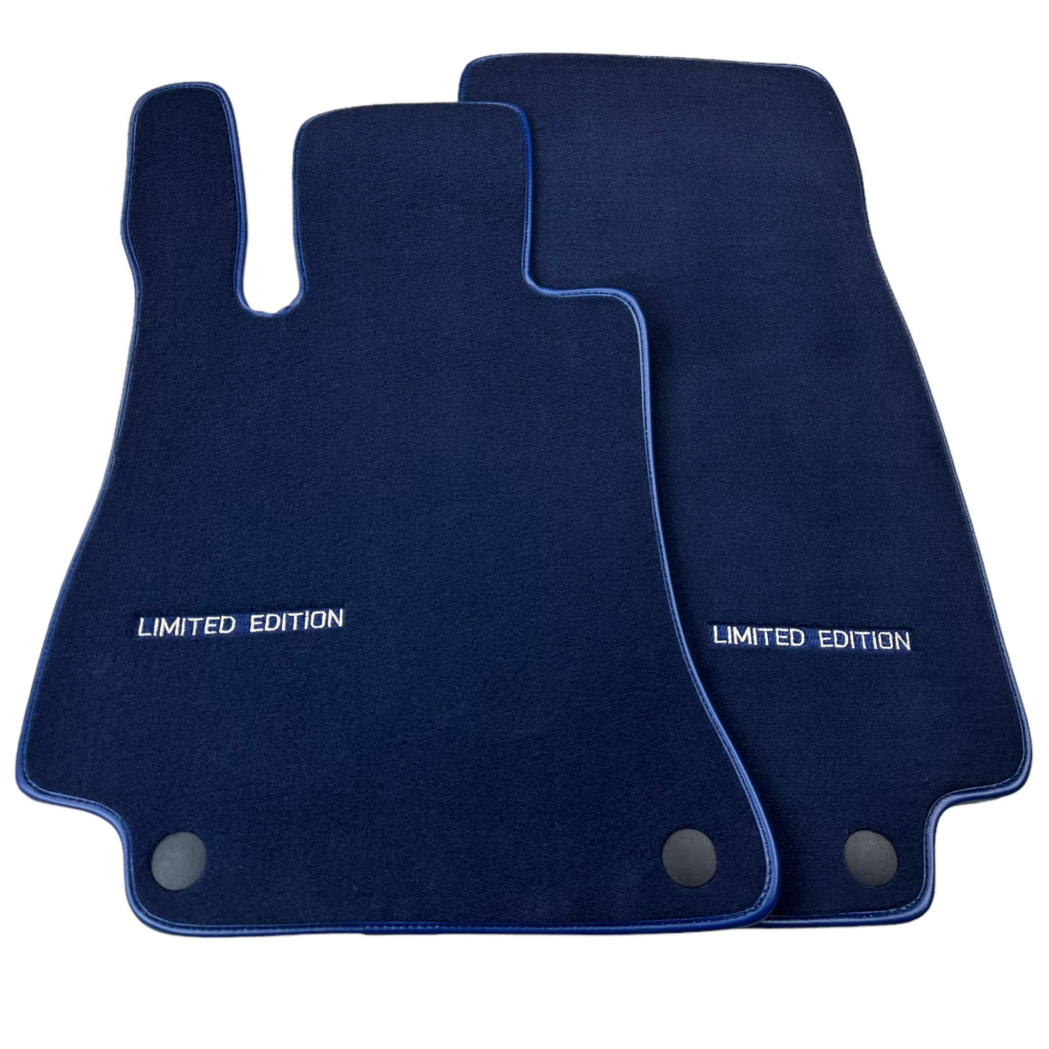 Dark Blue Floor Mats For Mercedes Benz E-Class W213 Sedan (2016-2020) | Limited Edition - AutoWin