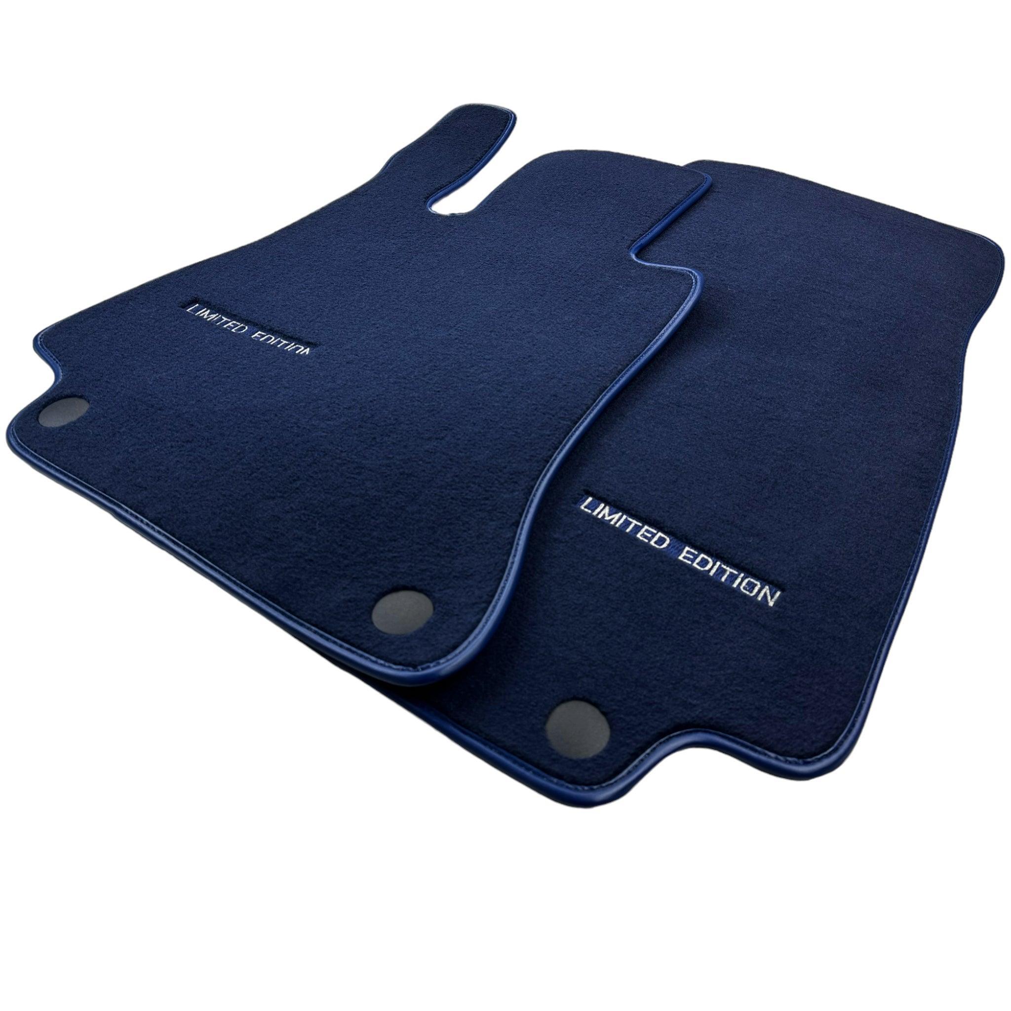 Dark Blue Floor Mats For Mercedes Benz E-Class W213 Sedan (2016-2020) | Limited Edition - AutoWin