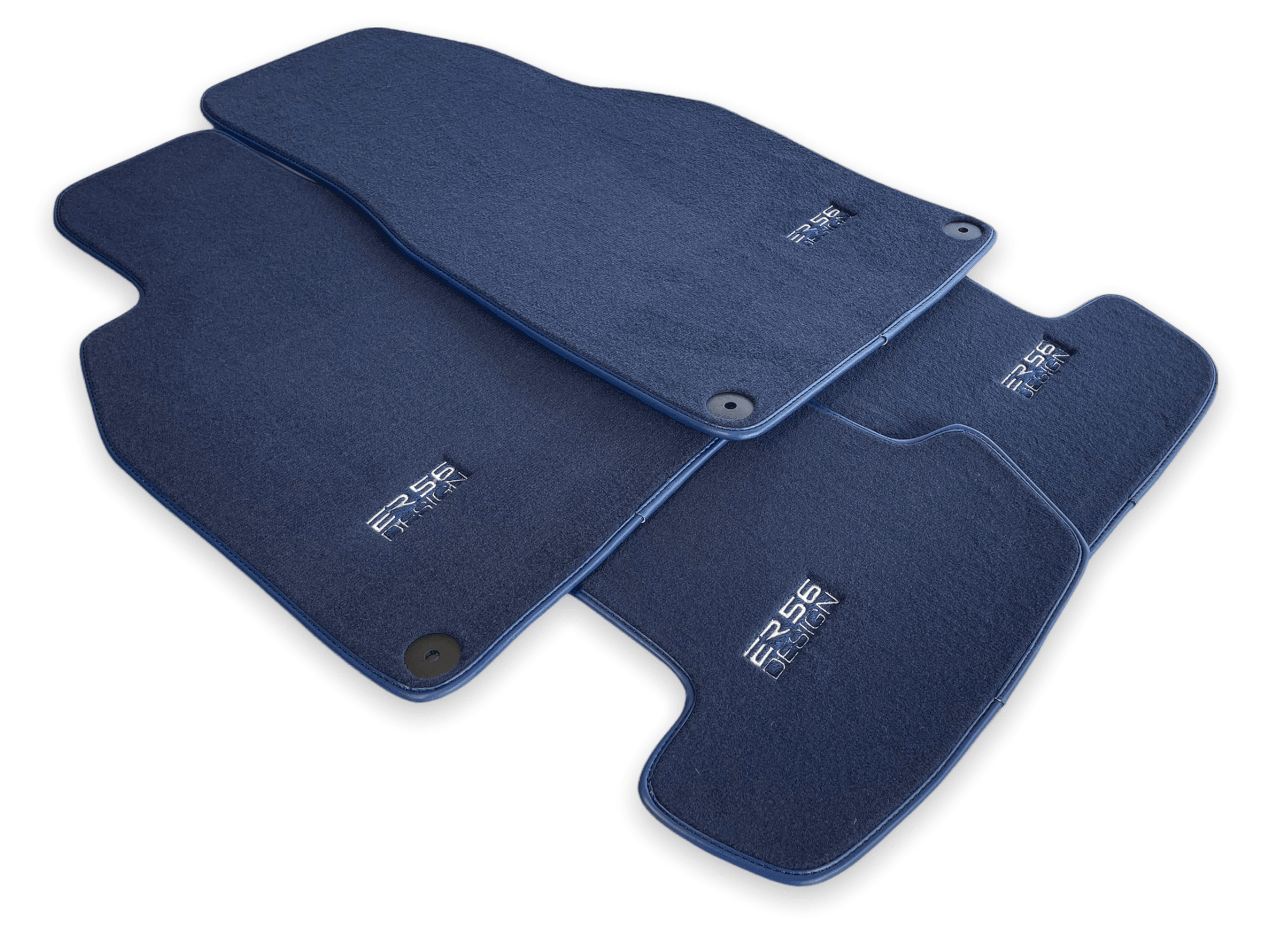 Dark Blue Floor Mats for Porsche Cayenne (2010-2018) | ER56 Design - AutoWin