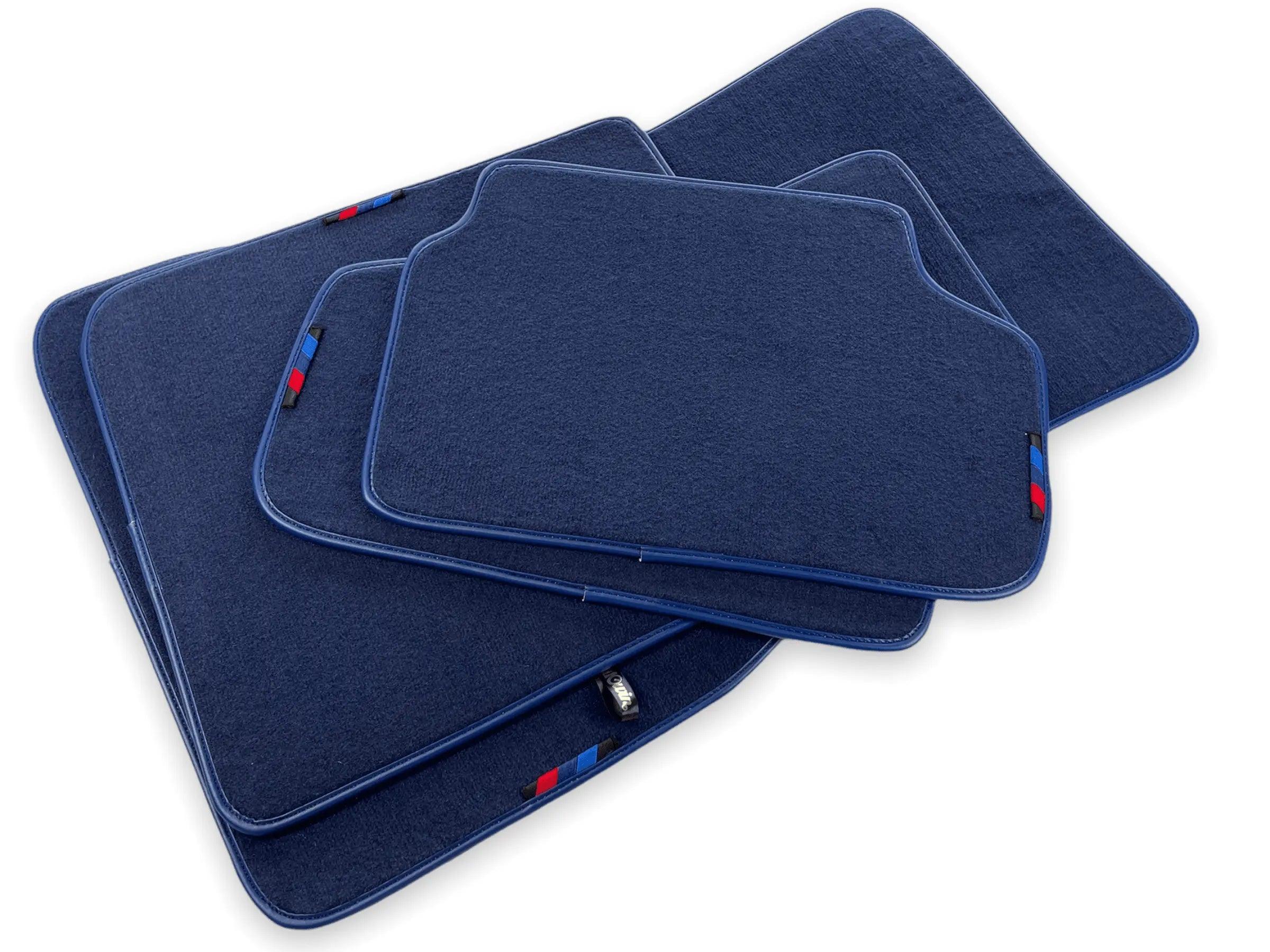 Dark Blue Mats For BMW M5 E34 With M Package - AutoWin