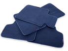 Dark Blue Mats For BMW M8 F93 4-door Gran Coupe With M Package - AutoWin