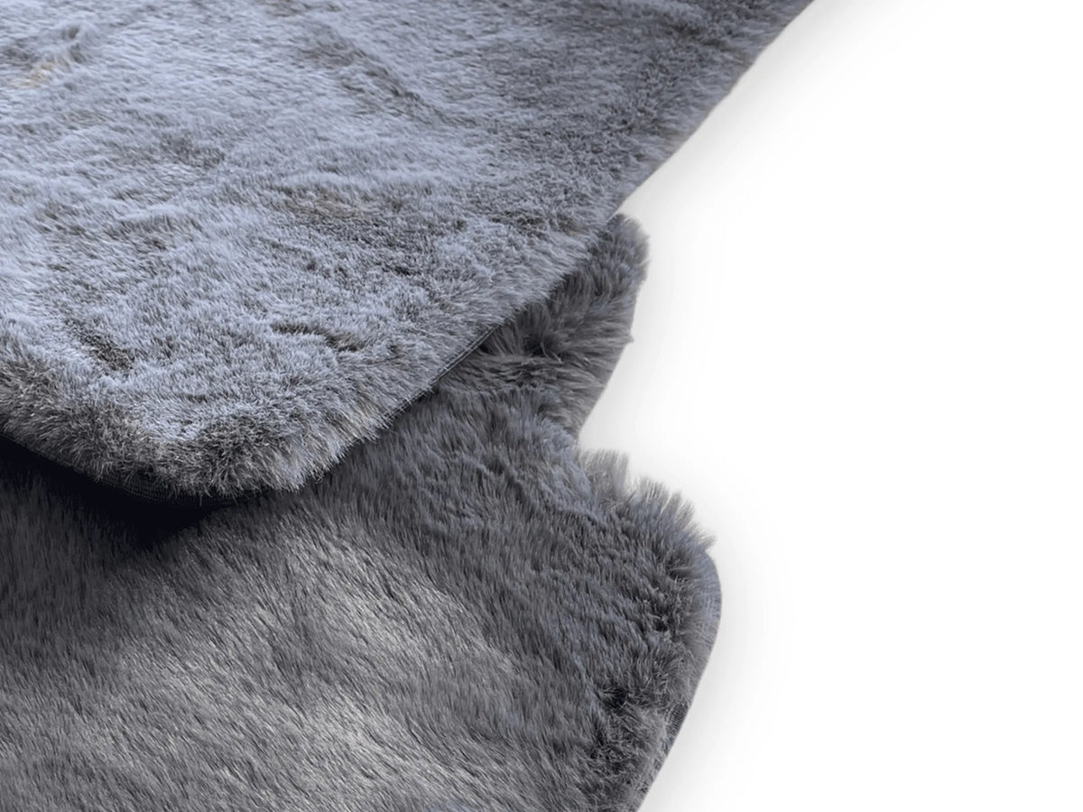 Dark Gray Sheepskin Floor Mats For Rolls Royce Phantom VIII (2017-2024) Er56 Design Brand