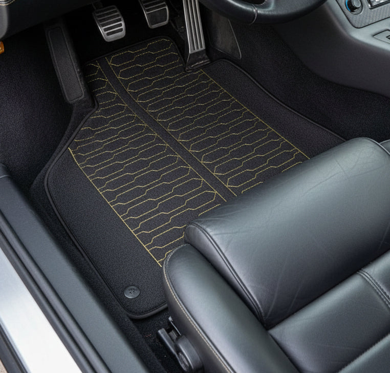 Customizable Blue Floor Mats for Lamborghini Diablo 1990-2001 With Alcantara Leather - AutoWin.EU