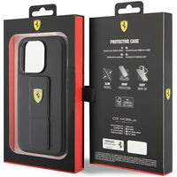 Ferrari Grip Stand Metal Logo Hardcase for iPhone 15 Pro 6.1" - AutoWin